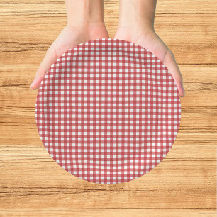 Italienisch Ciao Baby Rot kariert Baby Shower Pappteller