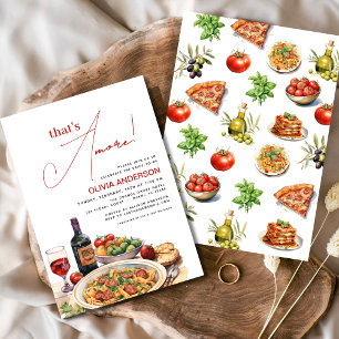 Italienisch Das ist noch! Brautparty Einladung