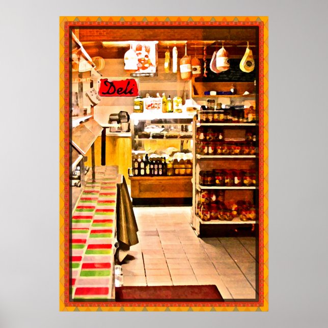 Italienisch Deli Poster Print (Vorne)