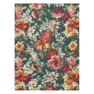 Italienisch Exquisite, delikate Blume mit Grün Tischdecke