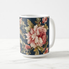 Italienisch Exquisite Schönes Blumenmuster Kaffeetasse