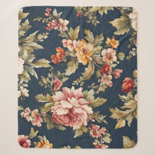 Italienisch Exquisite Schönes Blumenmuster Sherpadecke
