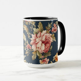 Italienisch Exquisite Schönes Blumenmuster Tasse