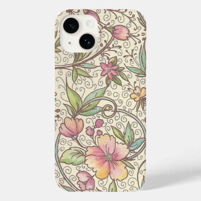 Italienisch Florentiner Schnörkel Muster Case-Mate iPhone Hülle (Rückseite)