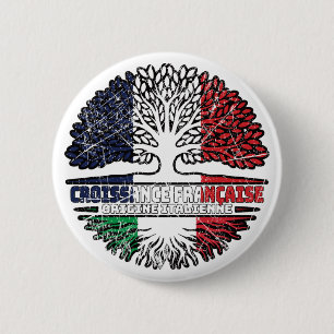 Italienisch France Treots Flag Button