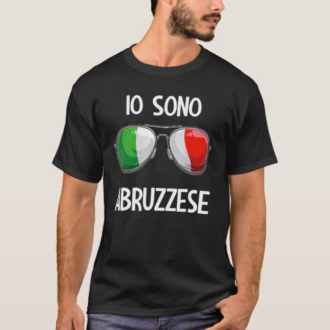 Italienisch Funny Italy Slang Italia Pun Io Sono A T-Shirt (Vorderseite)