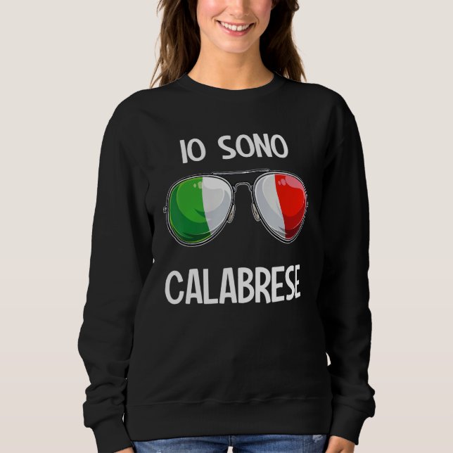 Italienisch Funny Italy Slang Italia Pun Io Sono C Sweatshirt (Vorderseite)