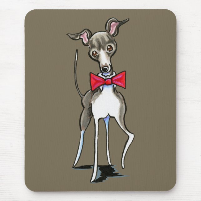 Italienisch Greyhound Antonio Mousepad (Vorne)
