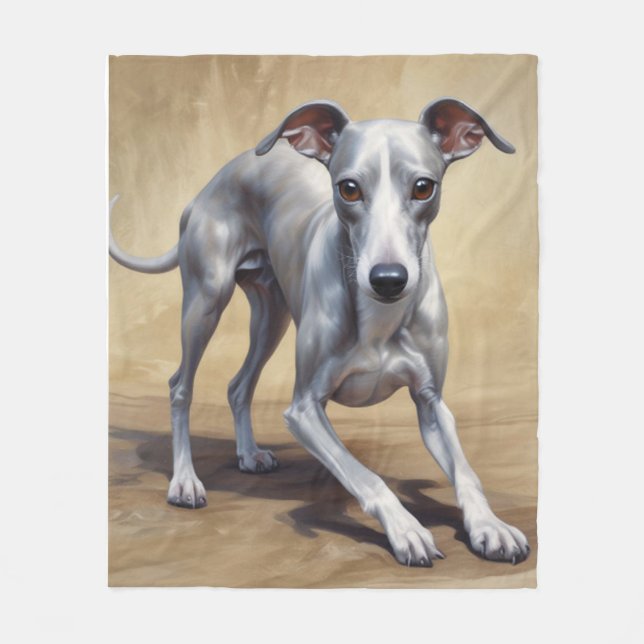 Italienisch Greyhound Fleecedecke (Vorderseite)