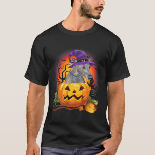 Italienisch Greyhound Hexenkürbis Halloween- Dog L T-Shirt