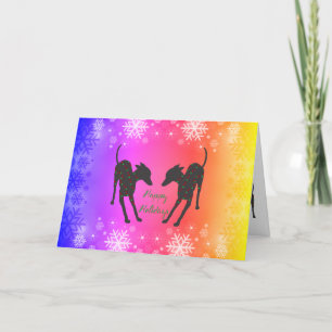 Italienisch Greyhound Holiday Feiertagskarte