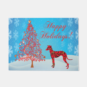 Italienisch Greyhound Holiday Fußmatte