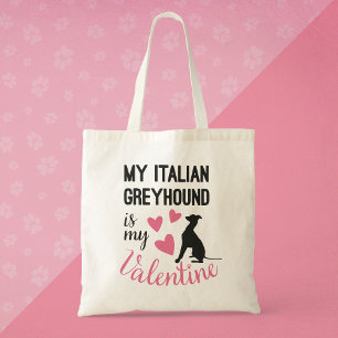 Italienisch Greyhound ist mein Valentine Dog Liebh Tragetasche