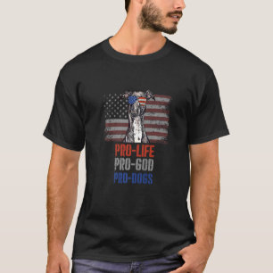 Italienisch Greyhound Pro Life Pro God Pro Hunde T-Shirt