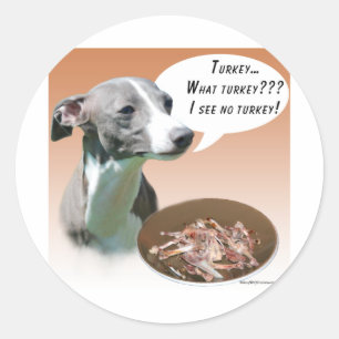 Italienisch Greyhound Türkei Runder Aufkleber