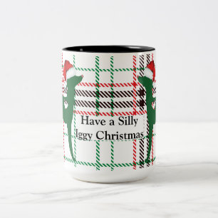 Italienisch Greyhound Weihnachtskaffee Tasse, Sant Zweifarbige Tasse