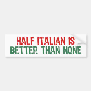 Italienisch halb autoaufkleber