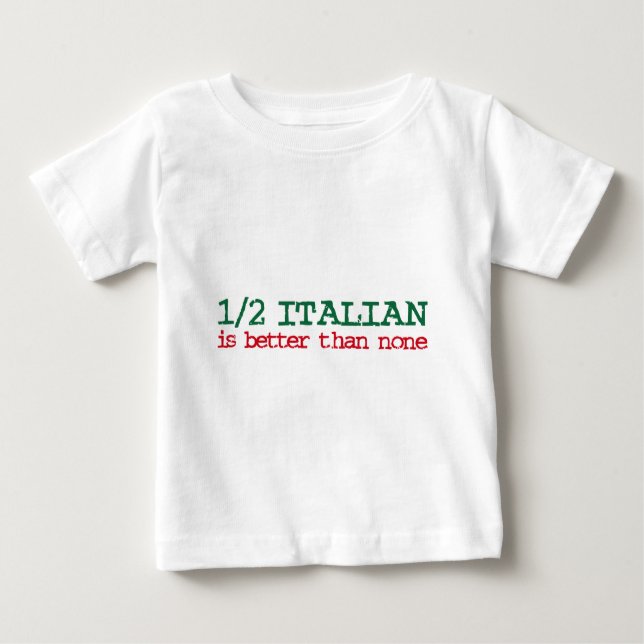 Italienisch halb baby t-shirt (Vorderseite)