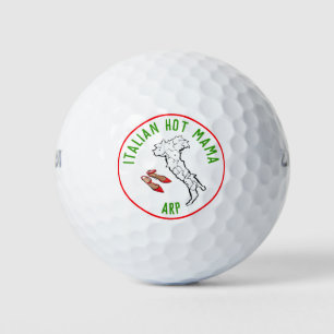 *~* Italienisch Hot MAMA Italia Karte Italien Golfball