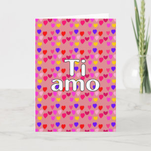 Italienisch - Ich liebe dich Karte