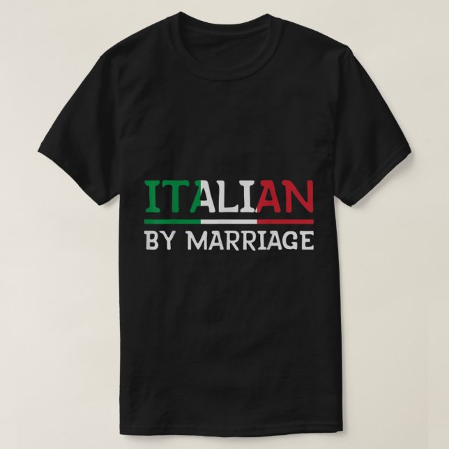 Italienisch in der Ehe T-Shirt (Design vorne)