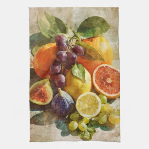Italienisch inspirierte Fruchtcollage-Küchentücher Geschirrtuch