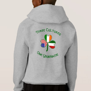 Italienisch Irisch Amerikanische Kleeblattflagge P Hoodie
