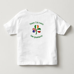 Italienisch Irisch Amerikanische Kleeblattflagge P Kleinkind T-shirt