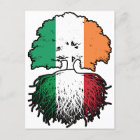 Italienisch-irische Tree-Roots-Flagge