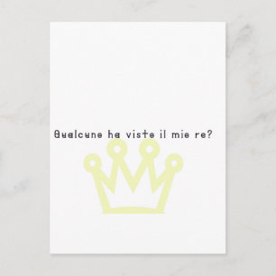 Italienisch-König Postkarte