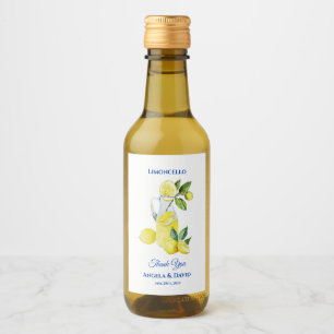 Italienisch Lemon Mini Limoncello Wedding Weinetikett
