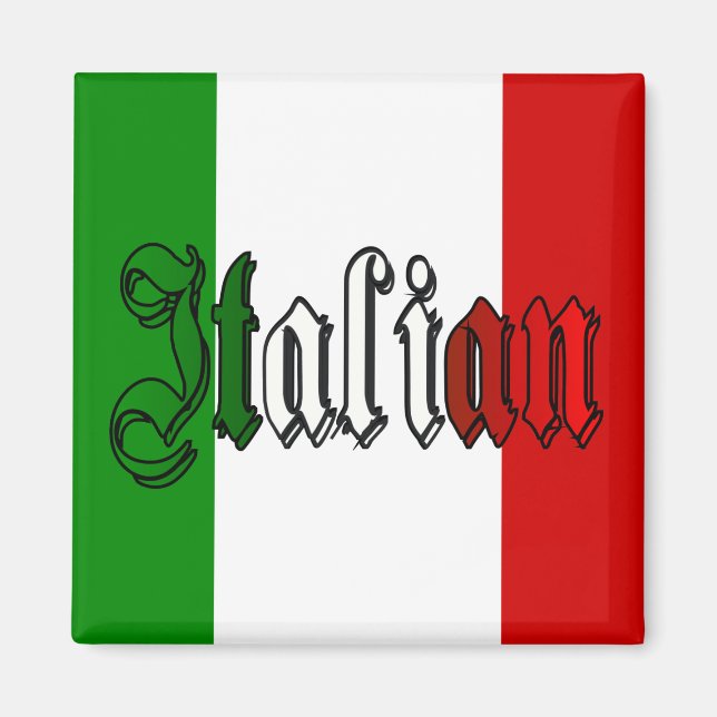 Italienisch Magnet (Vorne)