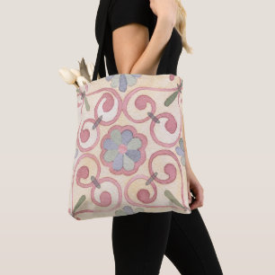 Italienisch Majolica Pink Flora Aquarell