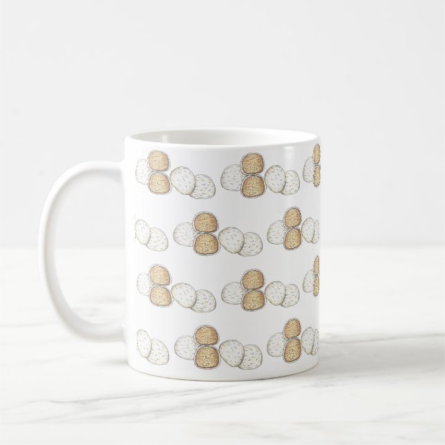 Italienisch-mexikanische Hochzeitskekse Russische  Kaffeetasse (Links)