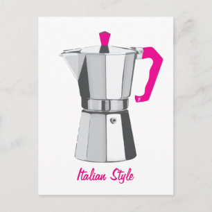 Italienisch Moka Postkarte