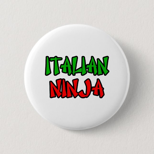 Italienisch Ninja Button (Vorderseite)