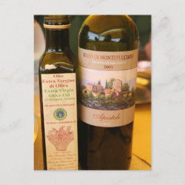 Italienisch ~ Öl & Wein Postkarte