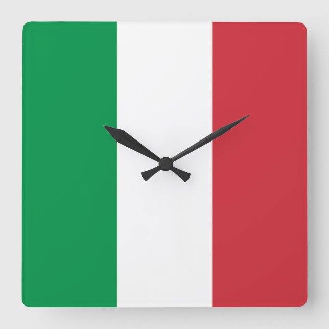 Italienisch Quadratische Wanduhr (Vorderseite)