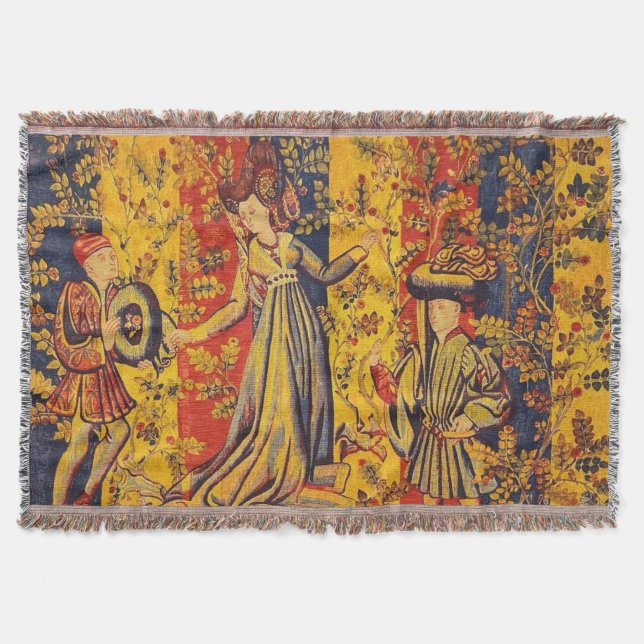 Italienisch Rot Gelb Chinoiserie Decke (Vorderseite)