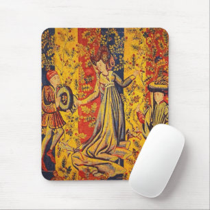 Italienisch Rot Gelb Chinoiserie Mousepad