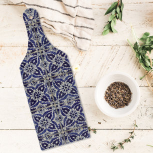 Italienisch-rustikale Tiles Azulejo Blue White Geo Schneidebrett