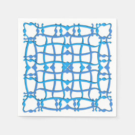 Italienisch-türkisfarbene Fliesenverzierungen Part Serviette