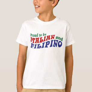 Italienisch und Philippino T-Shirt