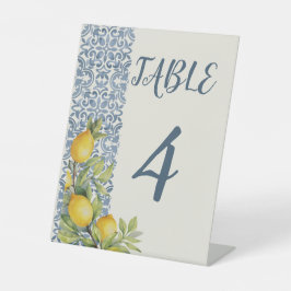 Italienische Amalfi-Hochzeit Sockelschild