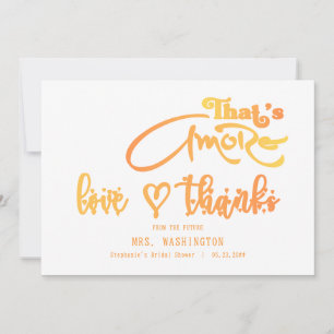 Italienische Aperol-Cocktail-Hochzeitsdusche That' Dankeskarte