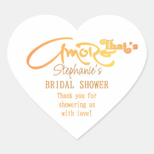 Italienische Aperol-Cocktail-Hochzeitsfeier That's Herz-Aufkleber