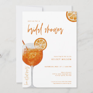 Italienische Aperol Spritz Bridal Dusche Einladung