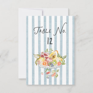 Italienische Aquarell-Rustikal-Hochzeitstisch-Numm RSVP Karte