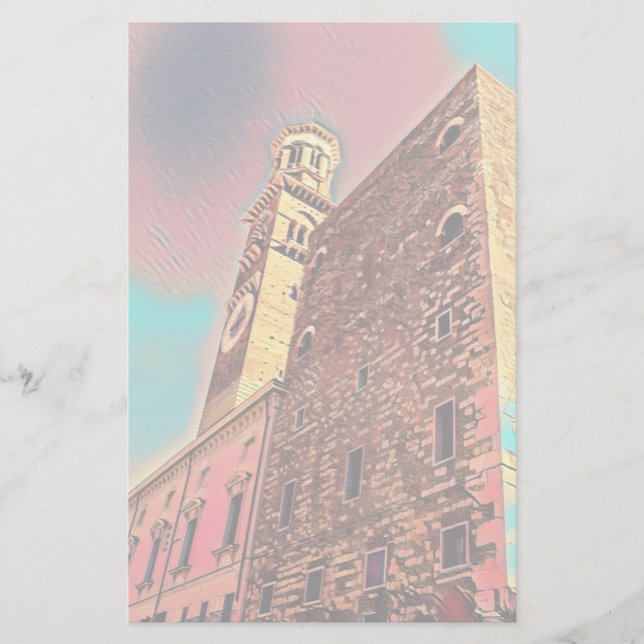 Italienische Architekturmalerei Briefpapier (Vorderseite)