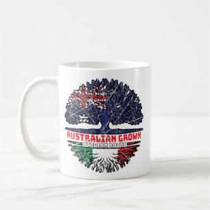 Italienische australische Treueflagge Kaffeetasse